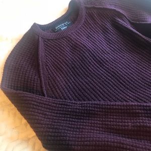 Banana Republic unisex dark purple sweater